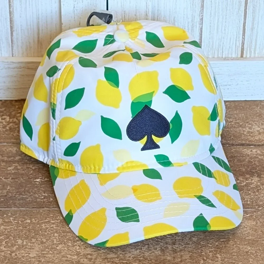 ♠️ Kate Spade New York 🍋Lemon Toss Baseball Cap NWT - Picture 1 of 7